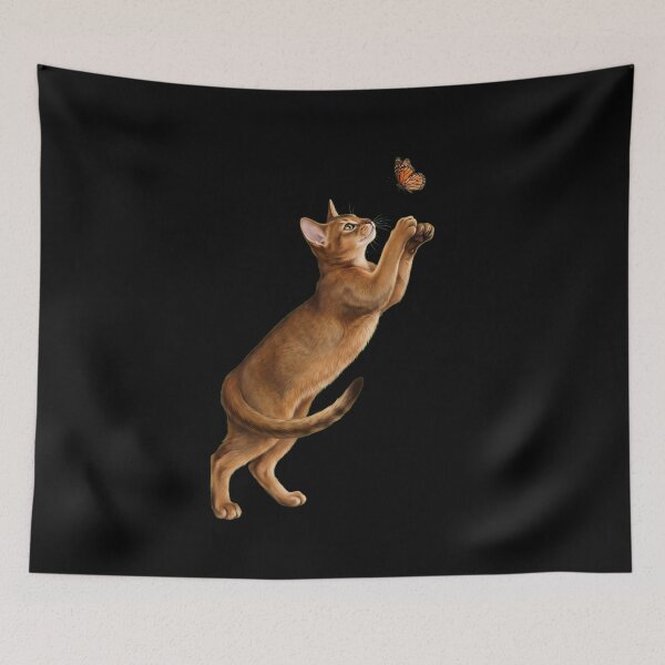 Item preview, Abyssinian Cat with Butterfly Kitten Mom Owner designed and sold by TerryConnells.