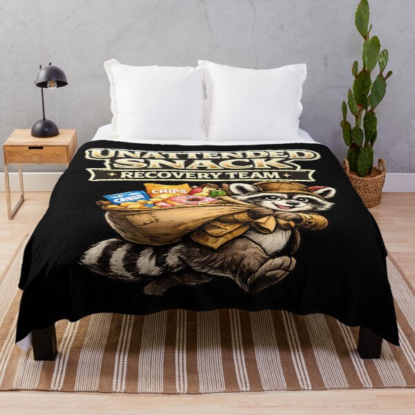 Item preview, Unattended Snack Recovery Team Funny Raccoon Shirt Snack Lover Trash Panda Meme T-Shirt designed and sold by clockedoutwearshop.