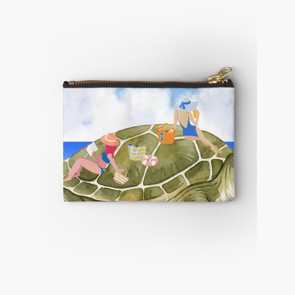 Item preview, Sunbathing ladies on a giant turtle with ocean backdrop designed and sold by thefrenchyviet.