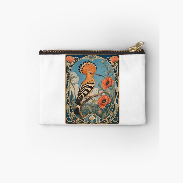 Item preview, Hoopoe Bird Art Nouveau Floral Vintage Style designed and sold by AntiqueImages.