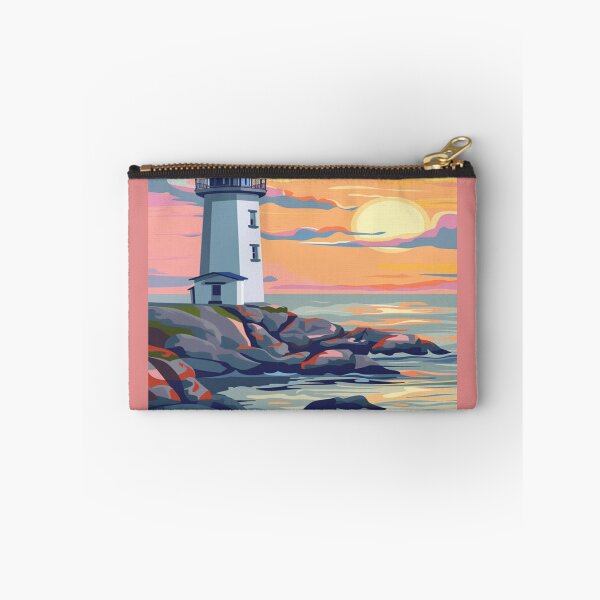 Item preview, Lighthouse Sunset Ocean Landscape Artwork  designed and sold by NivyasArtistry.