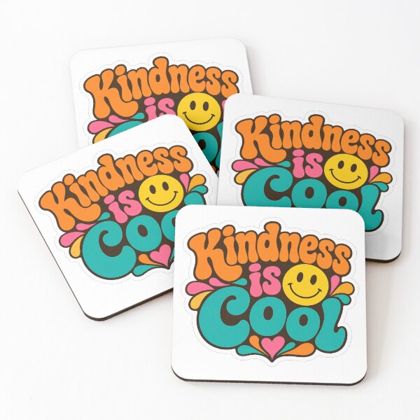 Item preview, Retro Groovy Kindness is Cool Typography Art designed and sold by DigitalVidisha.