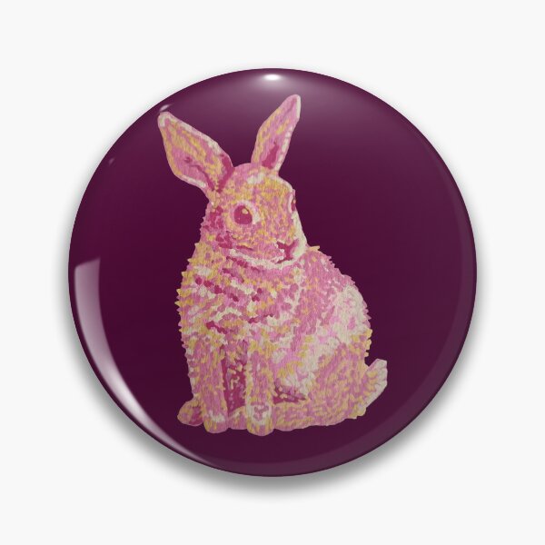 Artikelvorschau, Rosa Hase, handbemalt entworfen und verkauft von marindogg.