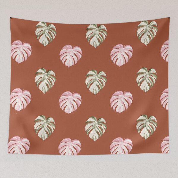 Item preview, Monstera Variegated Terracotta Leaves designed and sold by Colorlessandco.