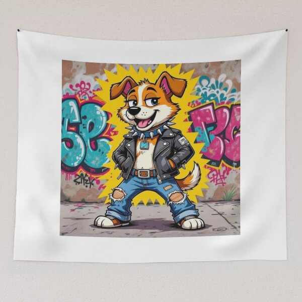 Item preview, Punk dog designed and sold by ZeusGallery.