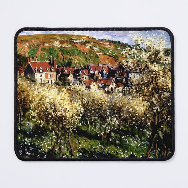 Item preview, Plum Trees in Blossom at Vétheuil designed and sold by artdesignsnow.