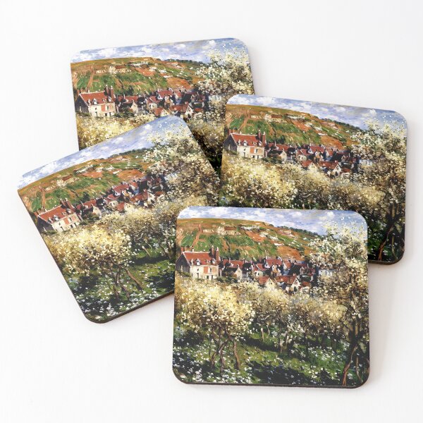 Item preview, Plum Trees in Blossom at Vétheuil designed and sold by artdesignsnow.