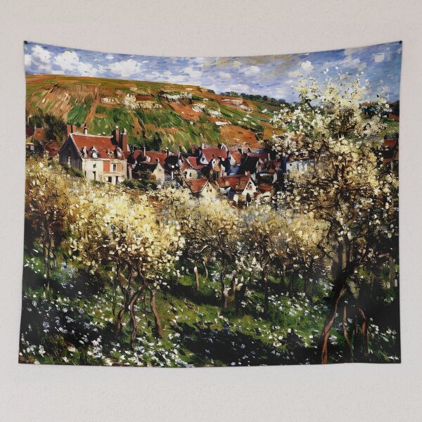 Item preview, Plum Trees in Blossom at Vétheuil designed and sold by artdesignsnow.
