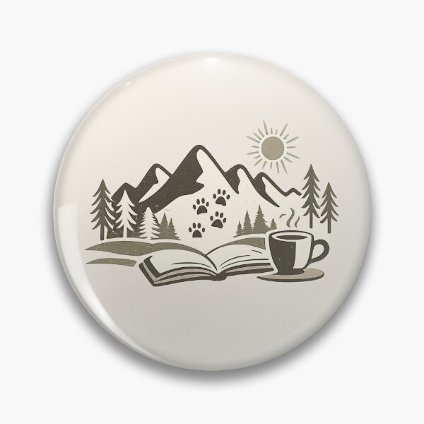 Item preview, Outdoor Book Lover Coffee Paw Print designed and sold by Corvoria.