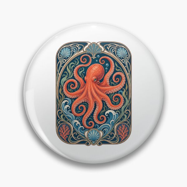 Item preview, Belle Epoque Octopus Vintage Ocean Art designed and sold by AntiqueImages.