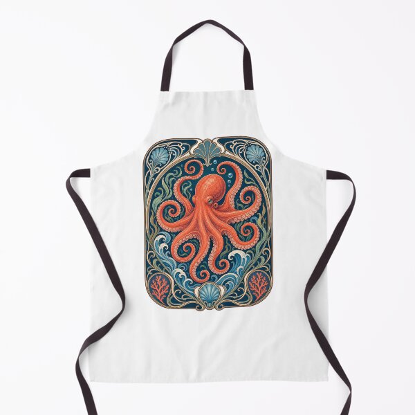 Item preview, Belle Epoque Octopus Vintage Ocean Art designed and sold by AntiqueImages.