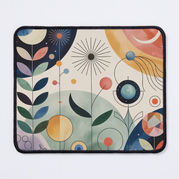 Item preview, Celestial Garden Abstraction Modern Geometric Floral Art designed and sold by Tamas Das.