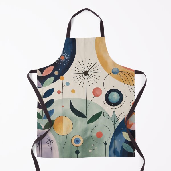 Item preview, Celestial Garden Abstraction Modern Geometric Floral Art designed and sold by Tamas Das.