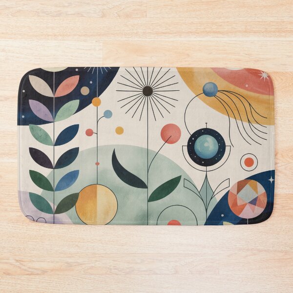 Item preview, Celestial Garden Abstraction Modern Geometric Floral Art designed and sold by Tamas Das.