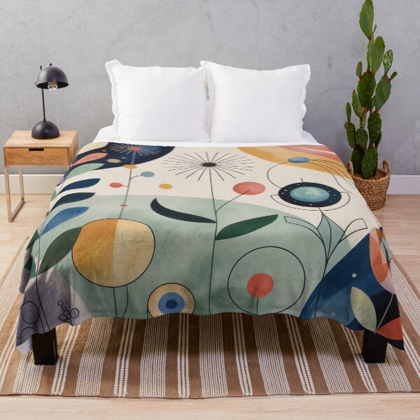 Item preview, Celestial Garden Abstraction Modern Geometric Floral Art designed and sold by Tamas Das.