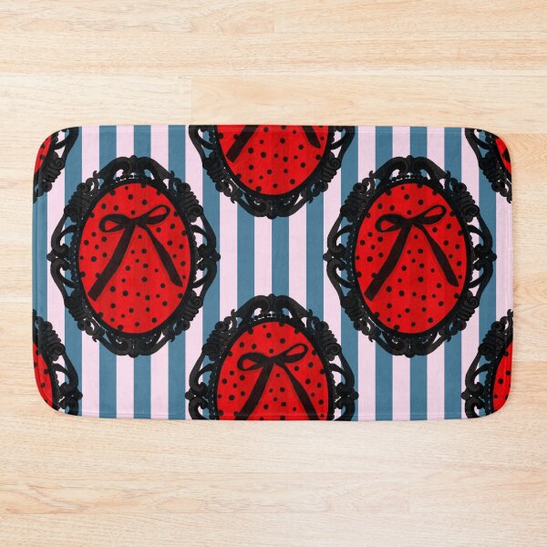 Item preview, My Gothic Romance – Victorian Cameo Bow Pattern in Pink Black and Crimson designed and sold by VirtuallyCreativ .