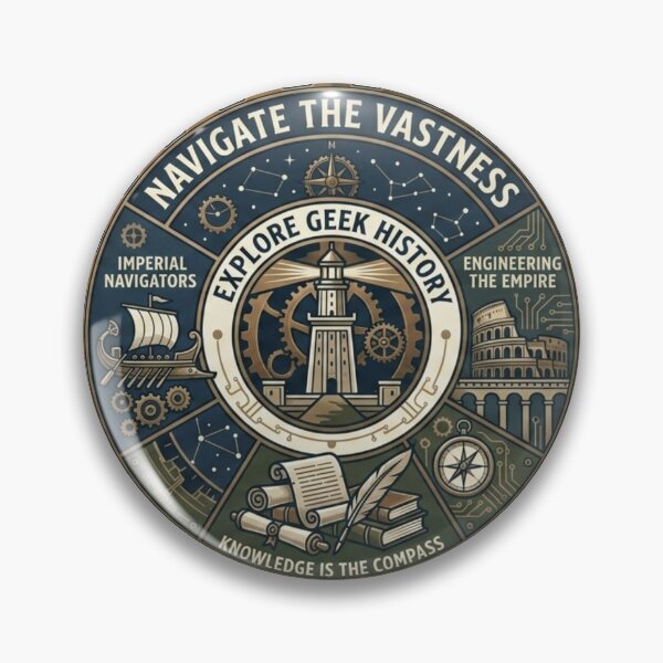 Item preview, Navigate Vastness Geek History Compass Engineering Art designed and sold by Nova Blend.