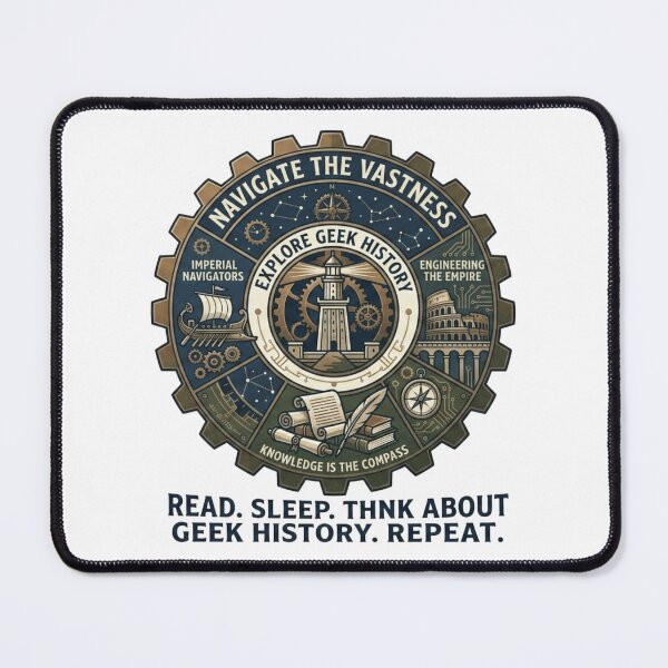 Item preview, Navigate Vastness Geek History Compass Engineering Art designed and sold by Nova Blend.