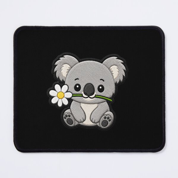 Item preview, Cute Koala Holding a Flower Embroidery Patch designed and sold by ColorSplash123.