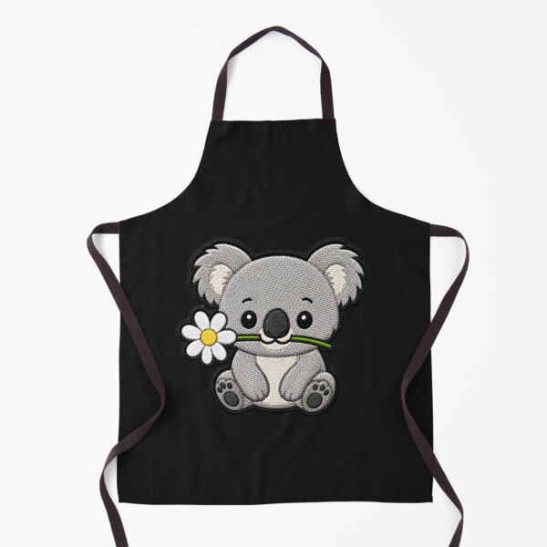 Item preview, Cute Koala Holding a Flower Embroidery Patch designed and sold by ColorSplash123.