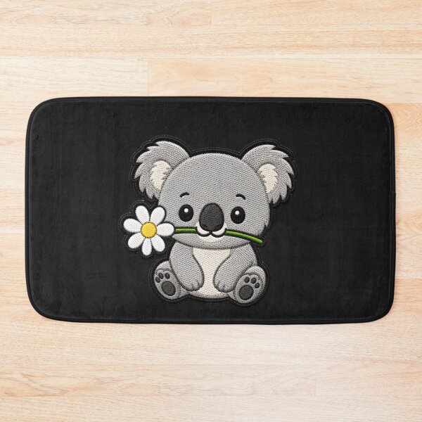 Item preview, Cute Koala Holding a Flower Embroidery Patch designed and sold by ColorSplash123.