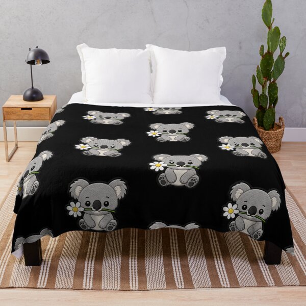 Item preview, Cute Koala Holding a Flower Embroidery Patch designed and sold by ColorSplash123.