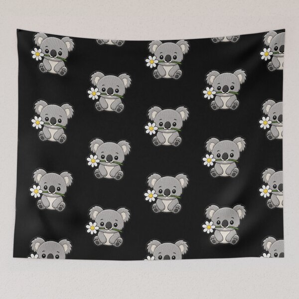 Item preview, Cute Koala Holding a Flower Embroidery Patch designed and sold by ColorSplash123.