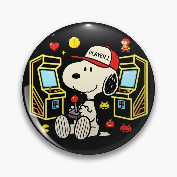 Item preview, Player 1 Snoopy Retro Gamer Peanuts Fan designed and sold by LysiTHWIP.