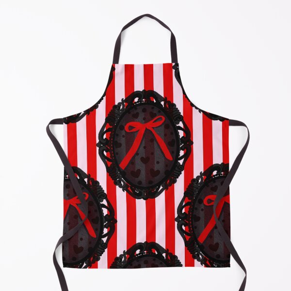 Item preview, My Gothic Romance – Victorian Cameo Bow Pattern in Pink Black and Crimson designed and sold by VirtuallyCreativ .