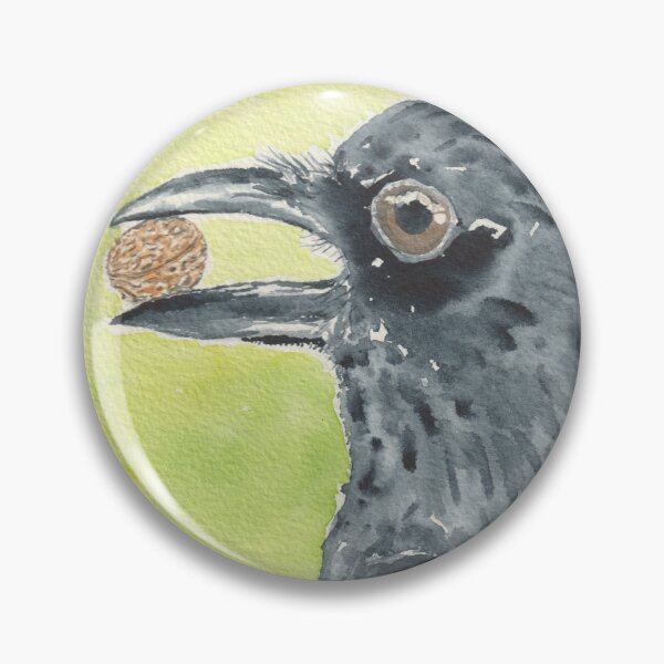 Item preview, Crow with a walnut designed and sold by GiselleSellier.