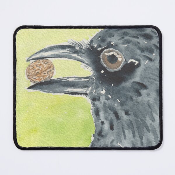 Item preview, Crow with a walnut designed and sold by GiselleSellier.