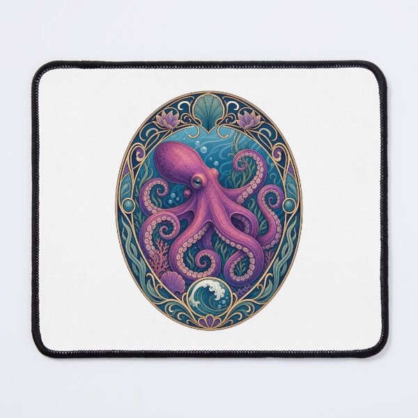 Item preview, Vintage Art Nouveau Octopus Ocean Design designed and sold by AntiqueImages.