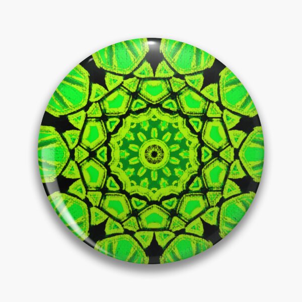 Item preview, Neon Green Kaleidoscope Pattern designed and sold by EsmArtUniverse.
