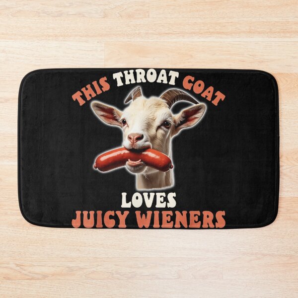 Item preview, This Throat Goat Loves Juicy Wieners Adult Humor Meme designed and sold by AmaXONIC.