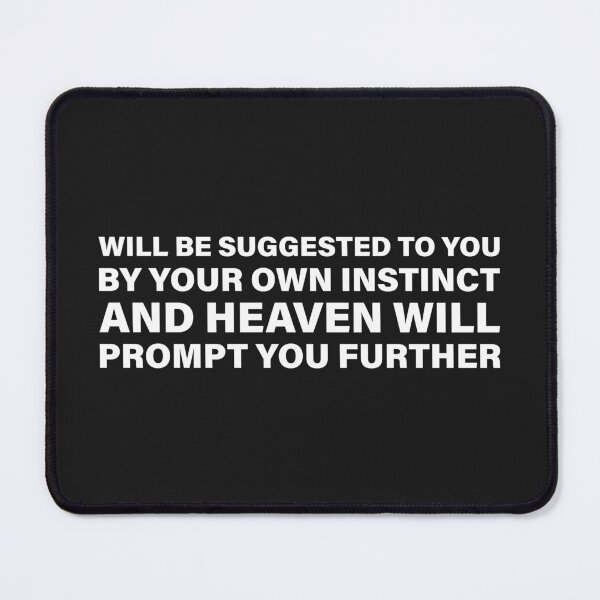 Item preview, Your Own Instinct and Heaven Will Prompt You — The Odyssey Quote (Black Version) designed and sold by LiteraryRelics.