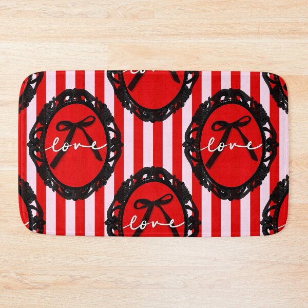 Item preview, My Gothic Romance – Victorian Cameo Bow Pattern in Pink Black and Crimson designed and sold by VirtuallyCreativ .