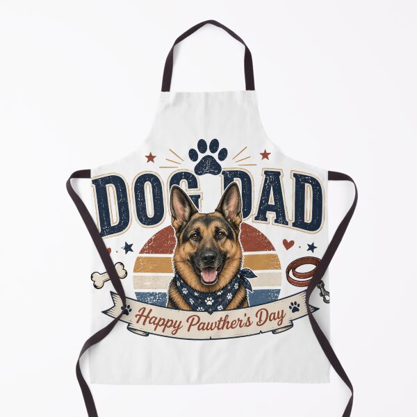 Item preview, German Shepherd Dog Dad Happy Pawthers Day designed and sold by MoonStitch.
