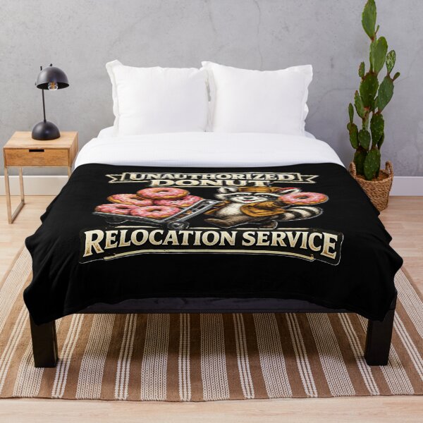 Item preview, Unauthorized Donut Relocation Service Shirt Funny Raccoon Donut Lover Gift Trash Panda Snack Bandit T-Shirt designed and sold by clockedoutwearshop.