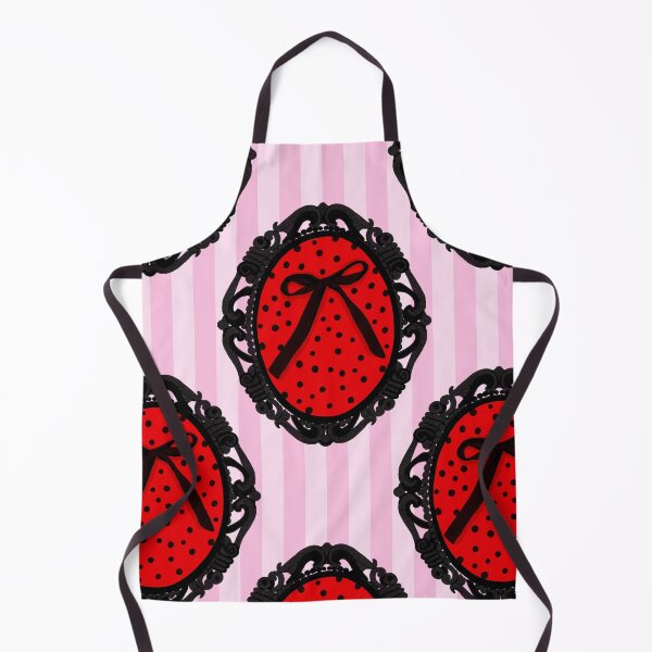 Item preview, My Gothic Romance – Victorian Cameo Bow Pattern in Pink Black and Crimson designed and sold by VirtuallyCreativ .