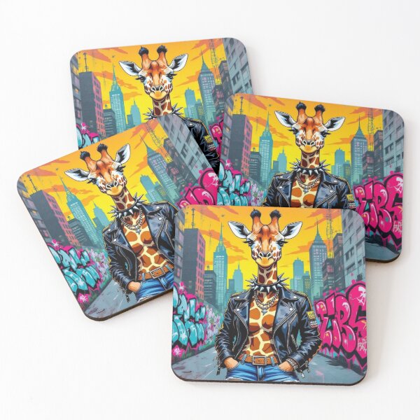 Item preview, Punk giraffe designed and sold by ZeusGallery.