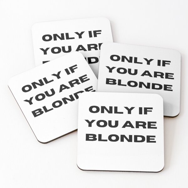 Item preview, Only If You Are Blonde Minimalist Text Art designed and sold by Vector & Vibe.