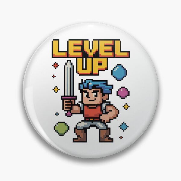 Item preview, Level Up Pixel Art Gamer Retro 8-Bit Video Game Design designed and sold by CrystalCove11.