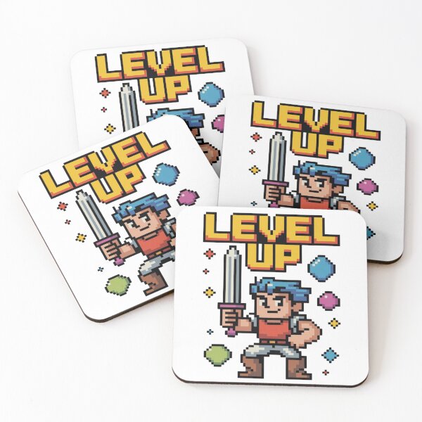 Item preview, Level Up Pixel Art Gamer Retro 8-Bit Video Game Design designed and sold by CrystalCove11.