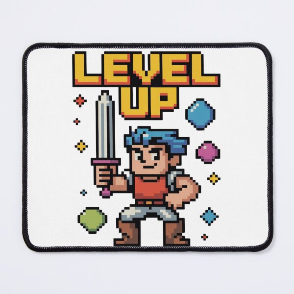 Item preview, Level Up Pixel Art Gamer Retro 8-Bit Video Game Design designed and sold by CrystalCove11.