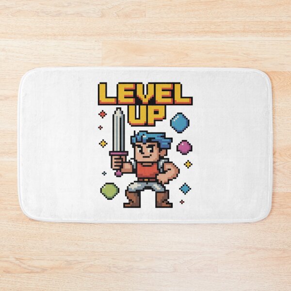 Item preview, Level Up Pixel Art Gamer Retro 8-Bit Video Game Design designed and sold by CrystalCove11.
