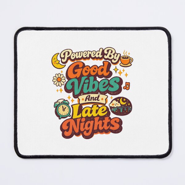 Item preview, PoweredByGoodVibesAndLateNights designed and sold by LuveraxArt.