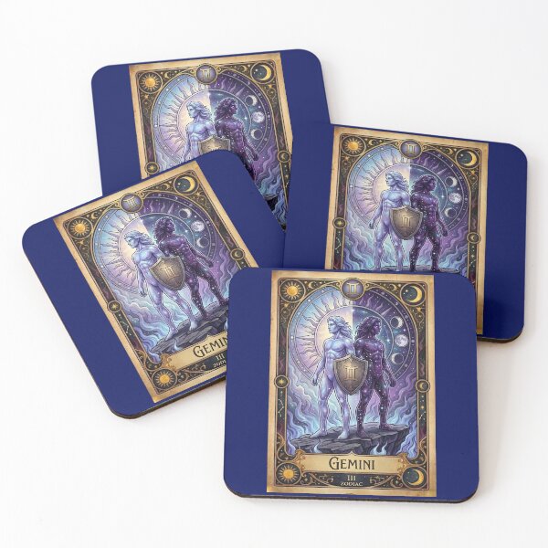 Item preview, Gemini Zodiac Tarot Card Vintage Fantasy Art designed and sold by DeerHouse.