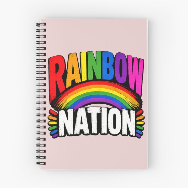 Item preview, Rainbow Nation Pride Week LGBTQ+ Rainbow Graphic T-Shirt designed and sold by Bustascreen.