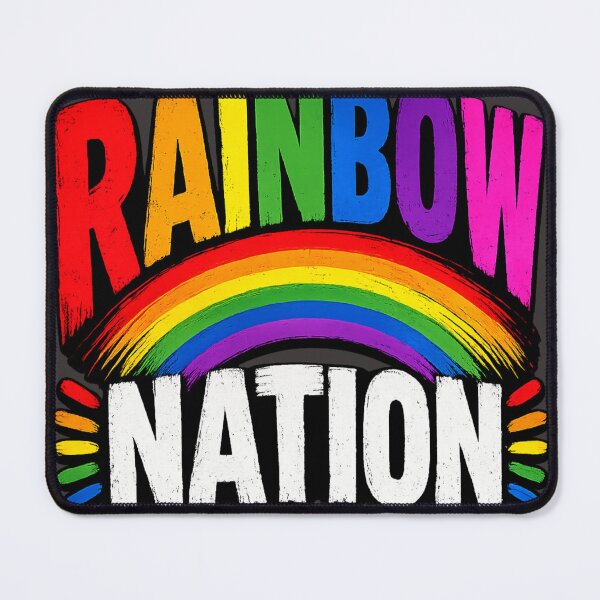Item preview, Rainbow Nation Pride Week LGBTQ+ Rainbow Graphic T-Shirt designed and sold by Bustascreen.