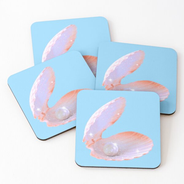 Item preview, Dreamy Iridescent Pearl | in Seashell Coastal Art designed and sold by Rawafi Art Studio.